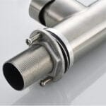 Mitigeur-de-cuisine-Flexible-Double-robinets-Chrome-moderne