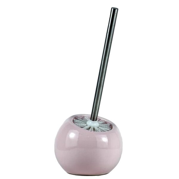 Brosse WC Inox avec support en céramique Bowl Pink