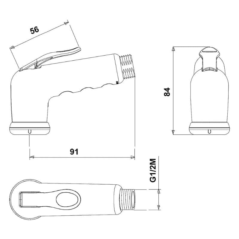 Kit Douchette WC Rosca avec Tuyau Flexible