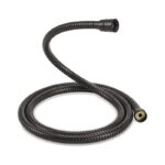 Kit Douchette WC Vitalio Hygienique Noir avec Tuyau Flexible