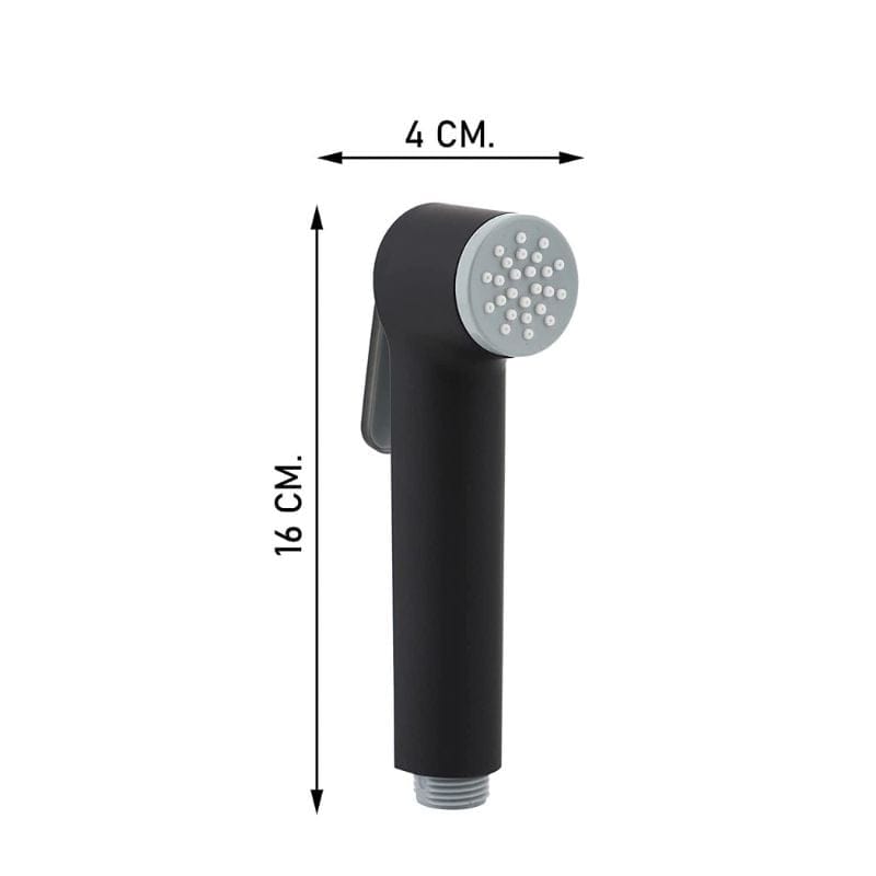 Kit Douchette WC Vitalio Hygienique Noir Mat avec Tuyau Flexible