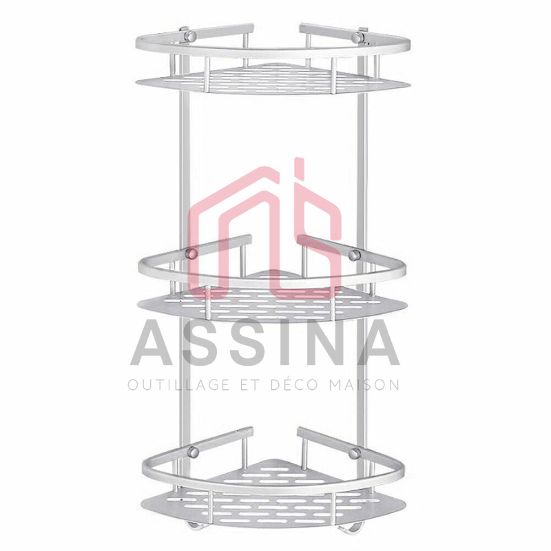 Étagère Ventouse Salle De Bain - Organisateur Mural Sur Robinet, Support Pour Produits Douche Et Soins, Dimensions 41x11x11 Cm