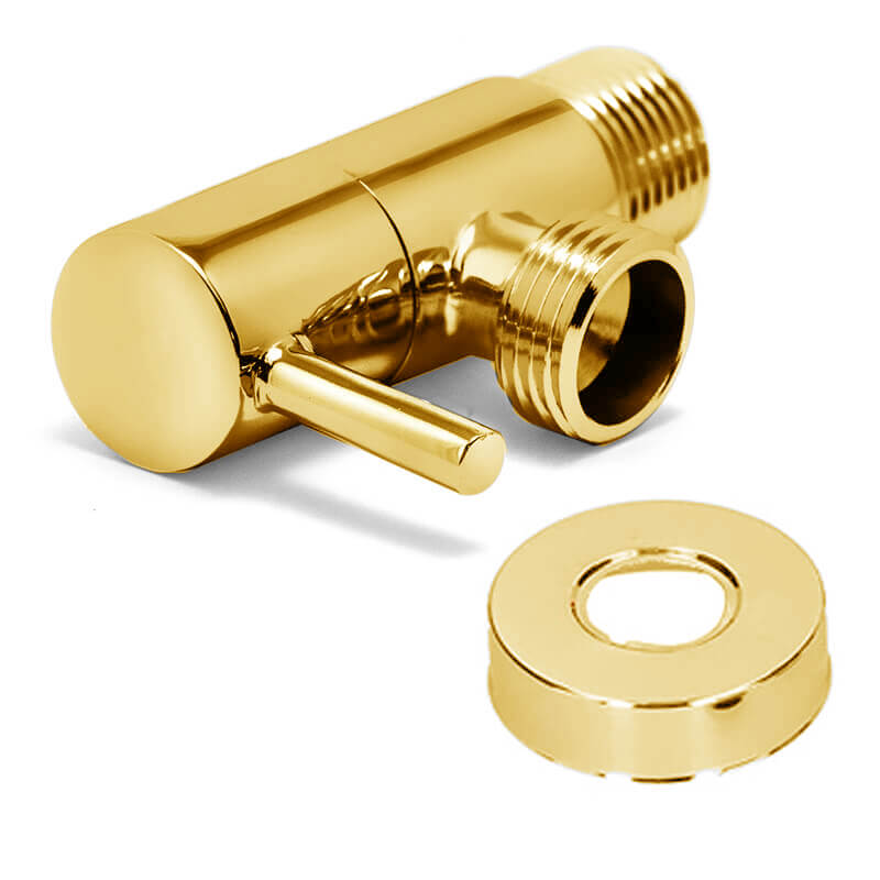 Corallo Robinet équerre de 1/2 x 1/2 regula jaune