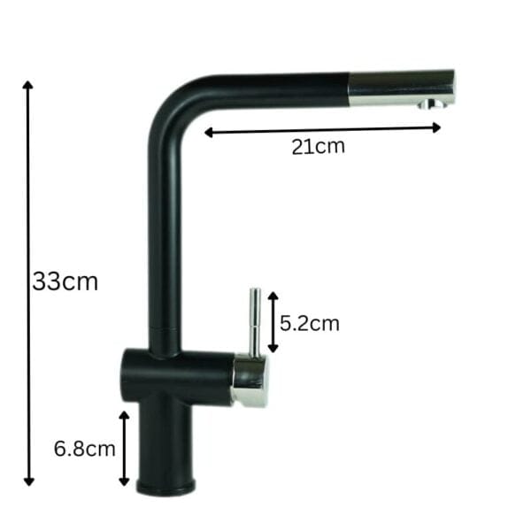 Robiner Table Rolin Rolin Mitigeur Evier sur Table Inox Noir Mat au Maroc à prix pas cher