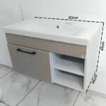 Meuble salle de bain avec Lavabo intégré sella Sanilum