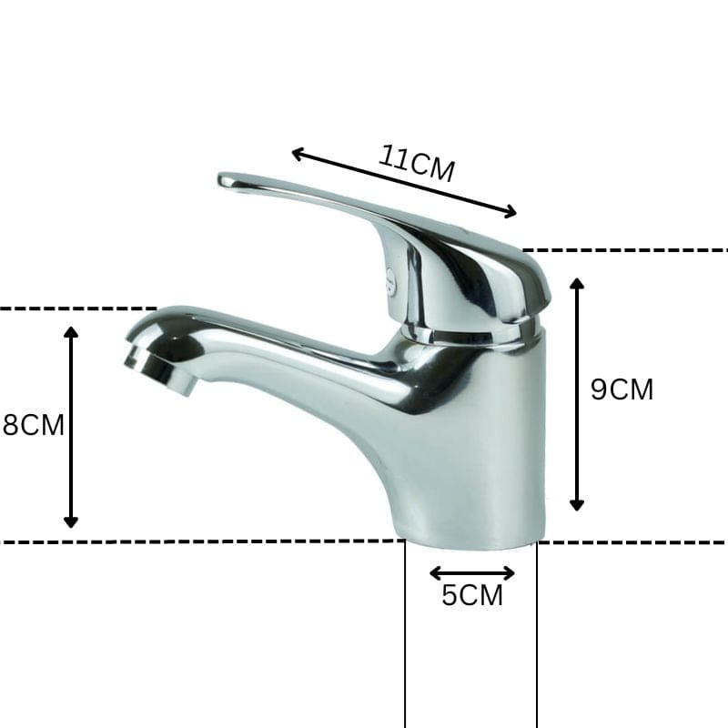 Rosca Exa Mitigeur Lavabo en Inox Chromé