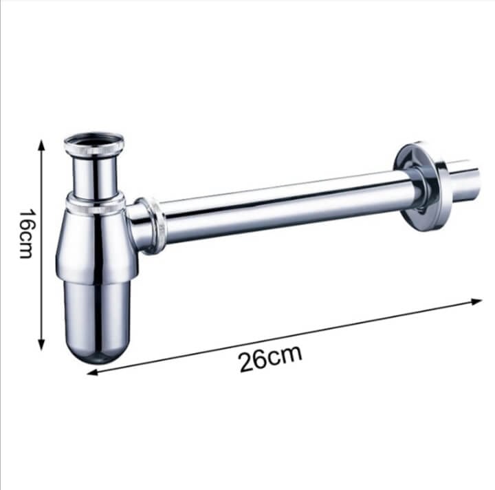 Siphon de lavabo inox chromé PATTONI