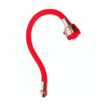 kuksa Bec de Robinet Flexible Rouge en Acier Inoxydable