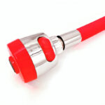 kuksa Bec de Robinet Flexible Rouge en Acier Inoxydable