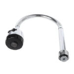 kuksa Bec de Robinet Flexible en Acier Inoxydable Chromé