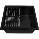 Evier de Cuisine Wissa Noir en Inox 55x45cm