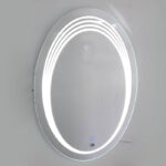 Miroir à LED ovale 80x60cm Sella Sanilum