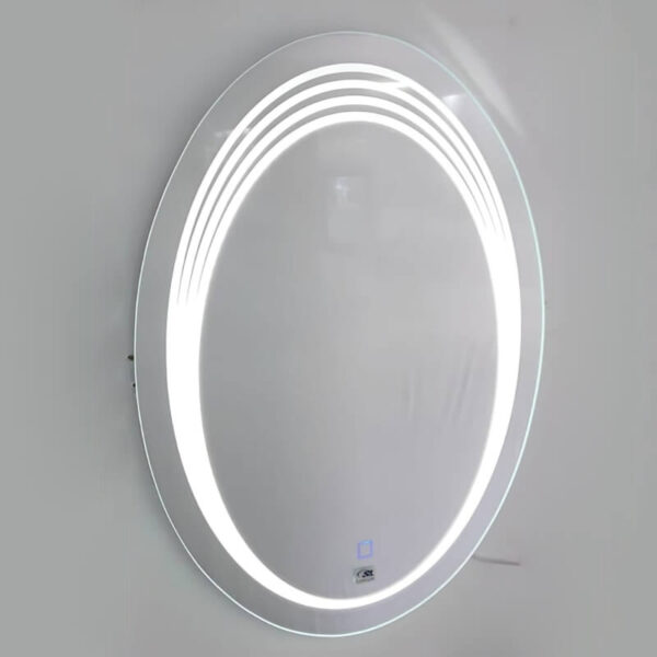 Miroir à LED ovale 80x60cm Sella Sanilum