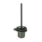 Ferri Vini Brosse WC en Aluminium et Porte-Brosse Gris