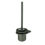 Ferri Vini Brosse WC en Aluminium et Porte-Brosse Gris
