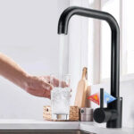 Mitigeur cuisine Noir HAWAYSANI en inox 304 beli