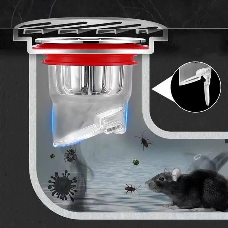 Clapet anti odeur X3 pour caniveau 40mm METALIC ola