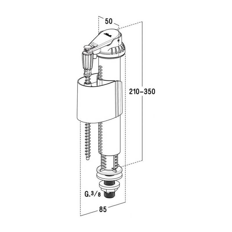 Robinet flotteur WC SIL 30