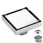 Siphon de Sol en Inox 15x15cm Vesko Salva