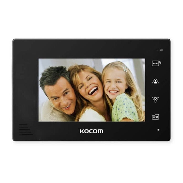 écran d'un visiophone Kocom KCV A374 noir