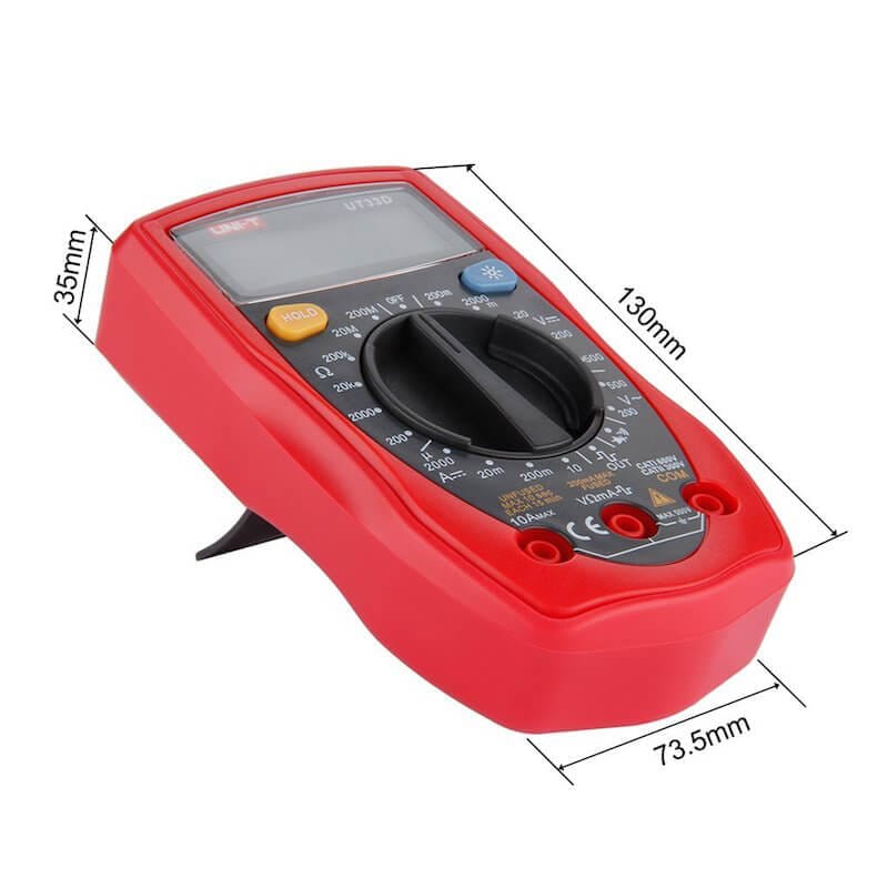Multimetre Numerique Professionnel 10A UNIT Ping