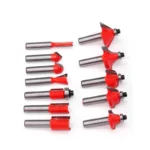 Jeu de defonceuse 12 Fraises de Toupie 8mm router bit set