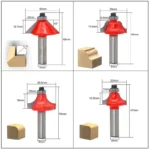 Jeu de defonceuse 12 Fraises de Toupie 8mm router bit set