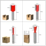 Jeu de defonceuse 12 Fraises de Toupie 8mm router bit set