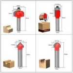 Jeu de defonceuse 12 Fraises de Toupie 8mm router bit set