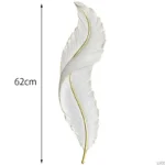 Applique Murale Plume 62cm blanc sanilum
