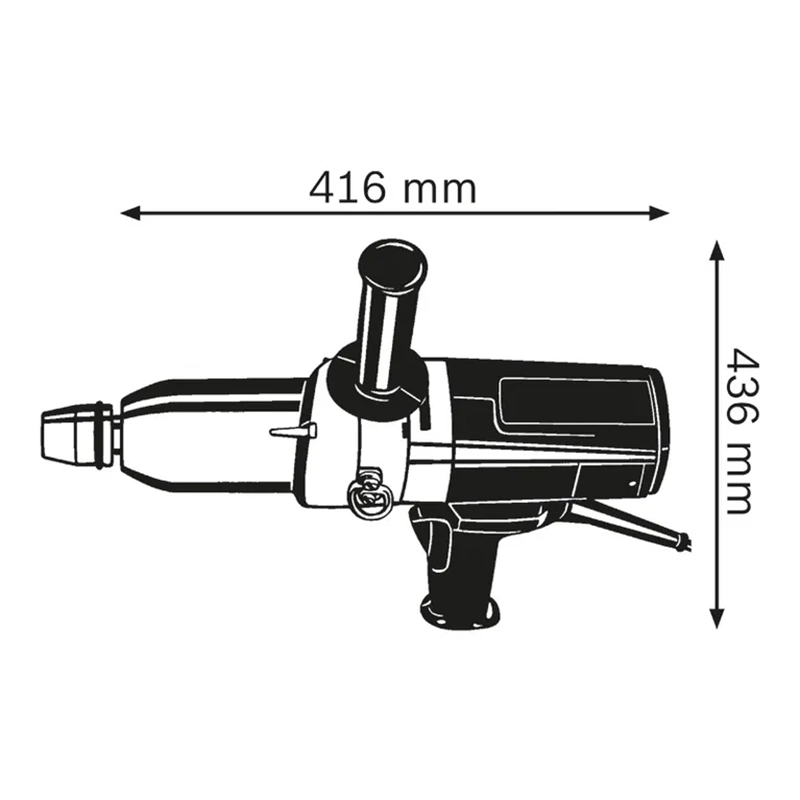 Boulonneuse filaire 800W Bosch GDS 24 Professional