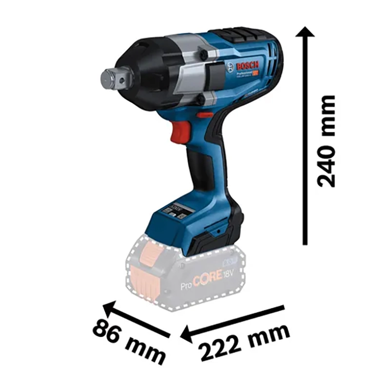 Boulonneuse sans fil Bosch GDS 18V-1050 H Professional 1050 Nm 34