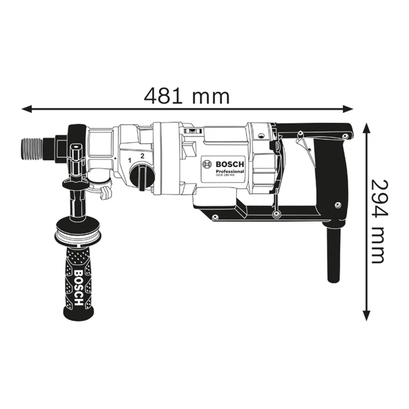 Carotteuse diamant 2 000 W GDB 180 WE Professional Bosch
