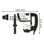 Perforateur SDS max 1500 W -12,5 J GBH 8-45 D Professional Bosch
