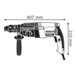 Perforateur SDS plus 880 W-3,2 J GBH 2-28 F Professional Bosch