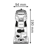 Affleureuse 600W Bosch GKF 600 Professional