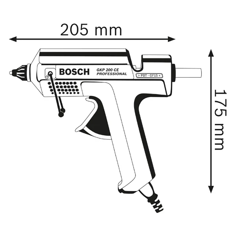 Pistolet à colle GKP 200 CE Professional Bosch