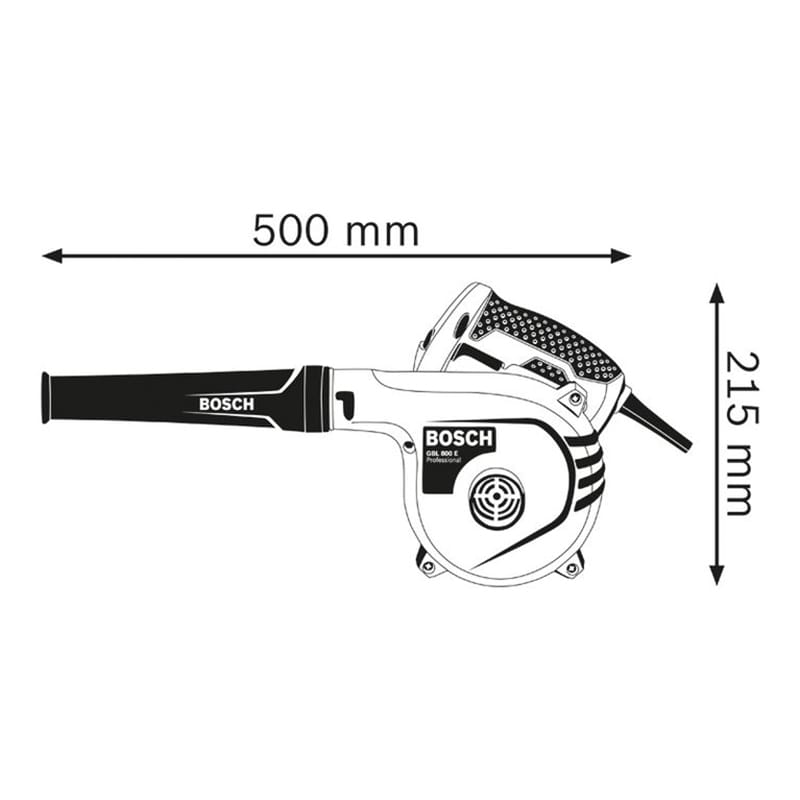 Souffleur avec aspiration des poussières GBL 800 E Professional