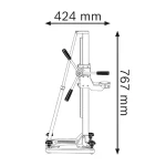 Support de perçage pour carotteuse diamant GCR 180 Professional Bosch