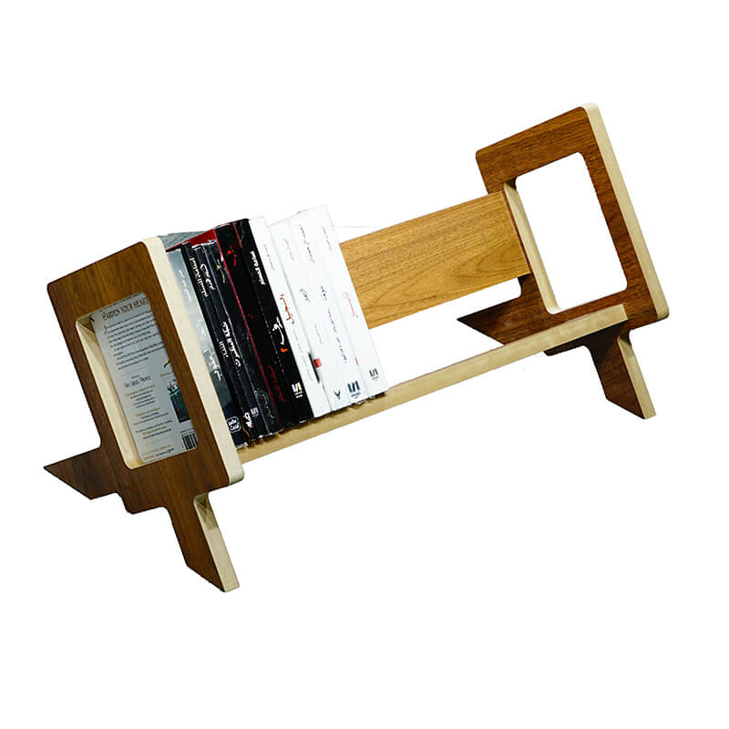Porte-livres MDF Étagère décorative pour bureau et chambre